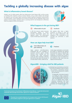 Algae4IBD Factsheet_Symbiotic Approach